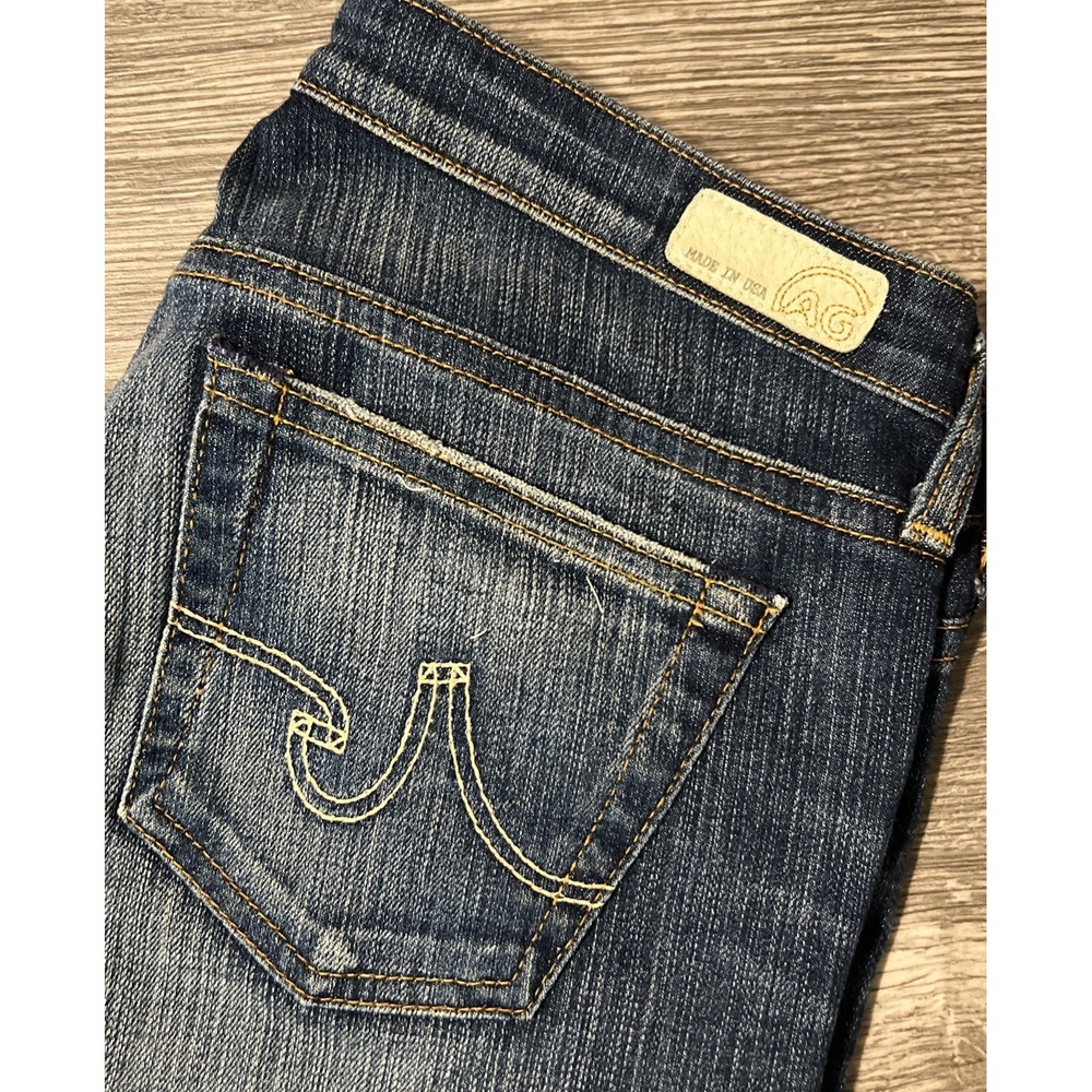 AG Adriano Goldschmied Dark Blue Denim Flare Jeans